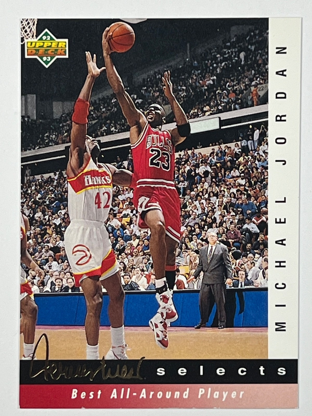 1992-93 Upper Deck - Jerry West Selects Michael Jordan #JW8 GOAT 🔥NM+/SHARP🔥