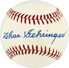 Charlie Gehringer Signed Official AL Baseball Detroit Tigers PSA/DNA