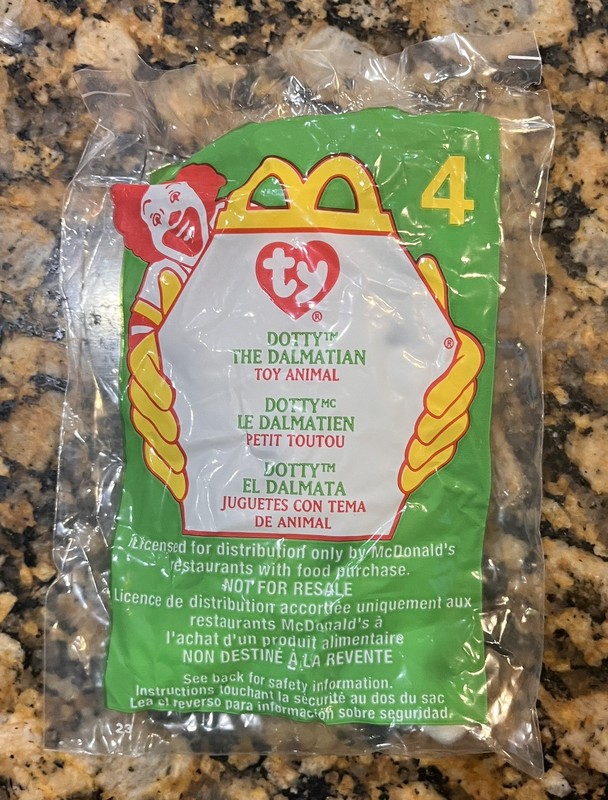 Dotty the Dalmatian #4 [2000]  Ty Teenie Beanie Babies McDonald's Happy Meal Toy