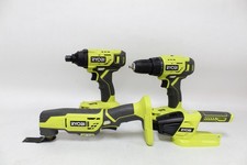 Ryobi 18V 4 Tool Combo Kit w/ Impact Driver, Drill, Recip. Saw & Work Light
