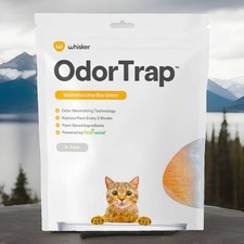 WHISKER ODORTRAP 6pk NEUTRALIZE LITTER BOX ODORS BRAND NEW FREE SHIPPING