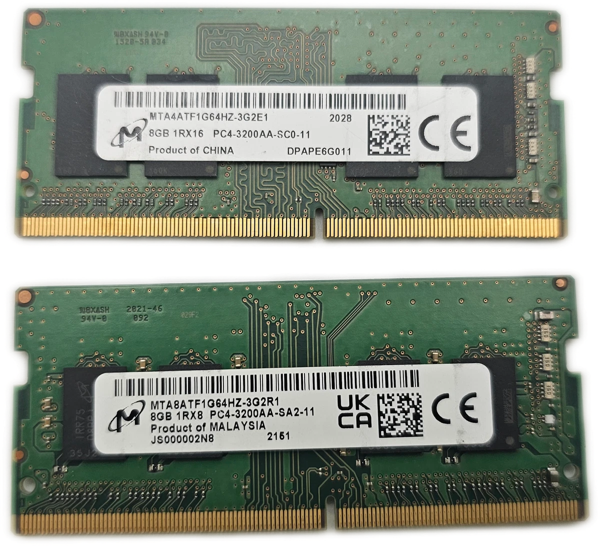 PC4-25600 (DDR4-3200) Bus Speed Computer RAM 8 GB Capacity per