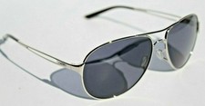 OAKLEY Caveat Sunglasses Womens Polished Chrome/Grey NEW OO4054-02 Aviator