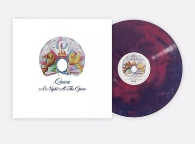 Queen;  A Night At The Opera Exclusive VMP Galaxy Purple Vinyl Record - Sealed