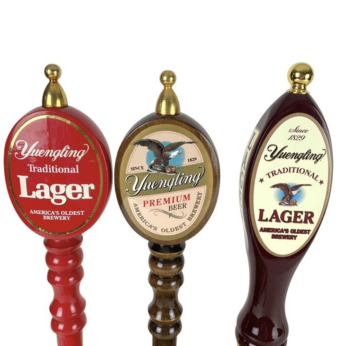 Yuengling Zapfhahn Griff beleuchtetes Display 3er Set rotbraun rot/braun 11 1/2" hoch - Bild 9 von 10