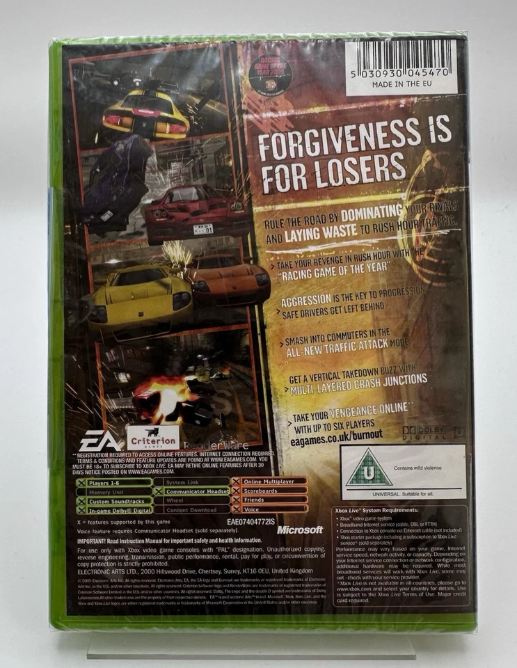 Xbox Burnout Revenge, UK Pal, Brand New & Factory Sealed - Image 2 of 4