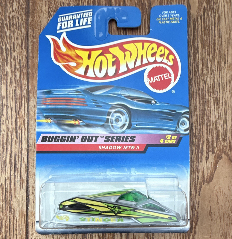 Hot Wheels Buggin' Out Series Shadow Jet II 1:64 Diecast 1999 Unopened Box