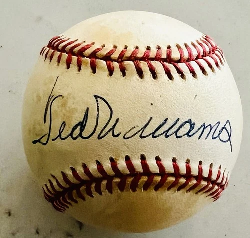 Ted Williams signed Baseball Auto Autograph