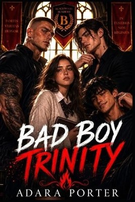 Bad Boy Trinity: A Polyamorous Dark Romance by Adara Porter Paperback Book
