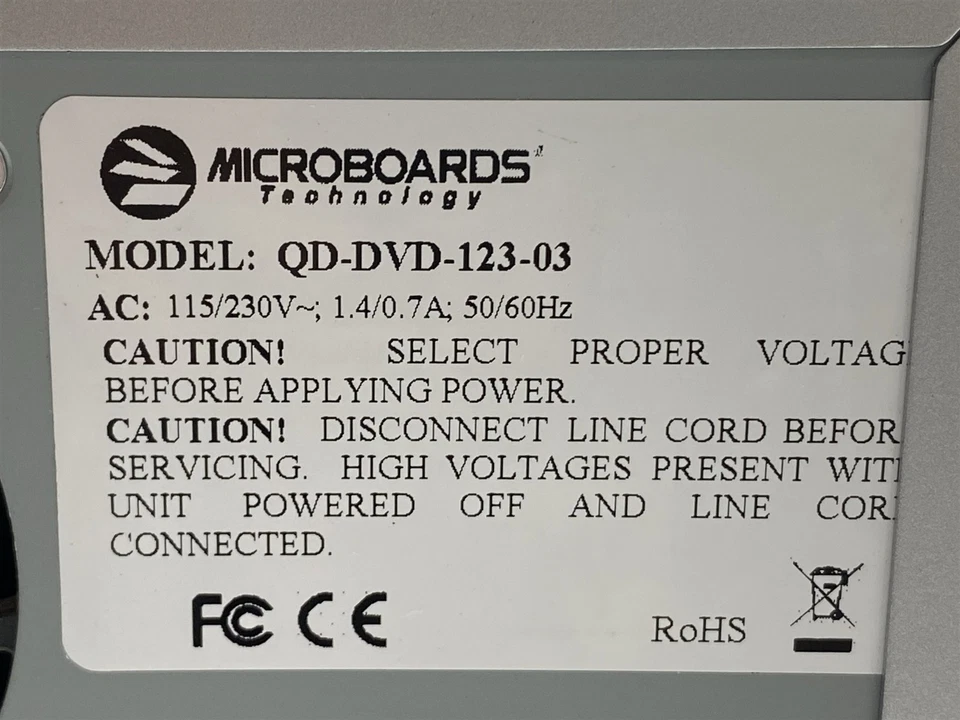 Microboards QD-DVD-123-03 3-Bay CD/DVD Disk Copier Burner Duplicator 24x USB - Image 4 of 4