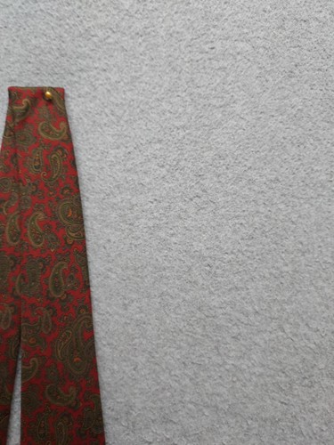 Brooks Brothers Tie Mens One Size Red Paisley 100% Silk Classic Woven Necktie - Picture 3 of 23