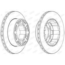 2x Bremsscheibe hinten für Renault Mascott FH UH Master PRO HH | 26219273