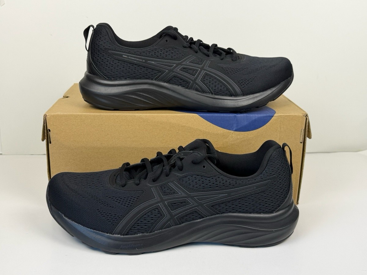 Asics GEL-Contend 9 Running Shoe Men Sz 11.5 4E Black 