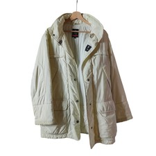 fay stadium jacket vintage uomo panna taglia m con gancio iconico