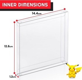 Clear Retro Game Box Protectors - PS1/Dreamcast - 25 Pack