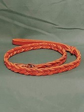33  Genuine Leather Short Training Lead Leash For Large Dog Swivel Clasp