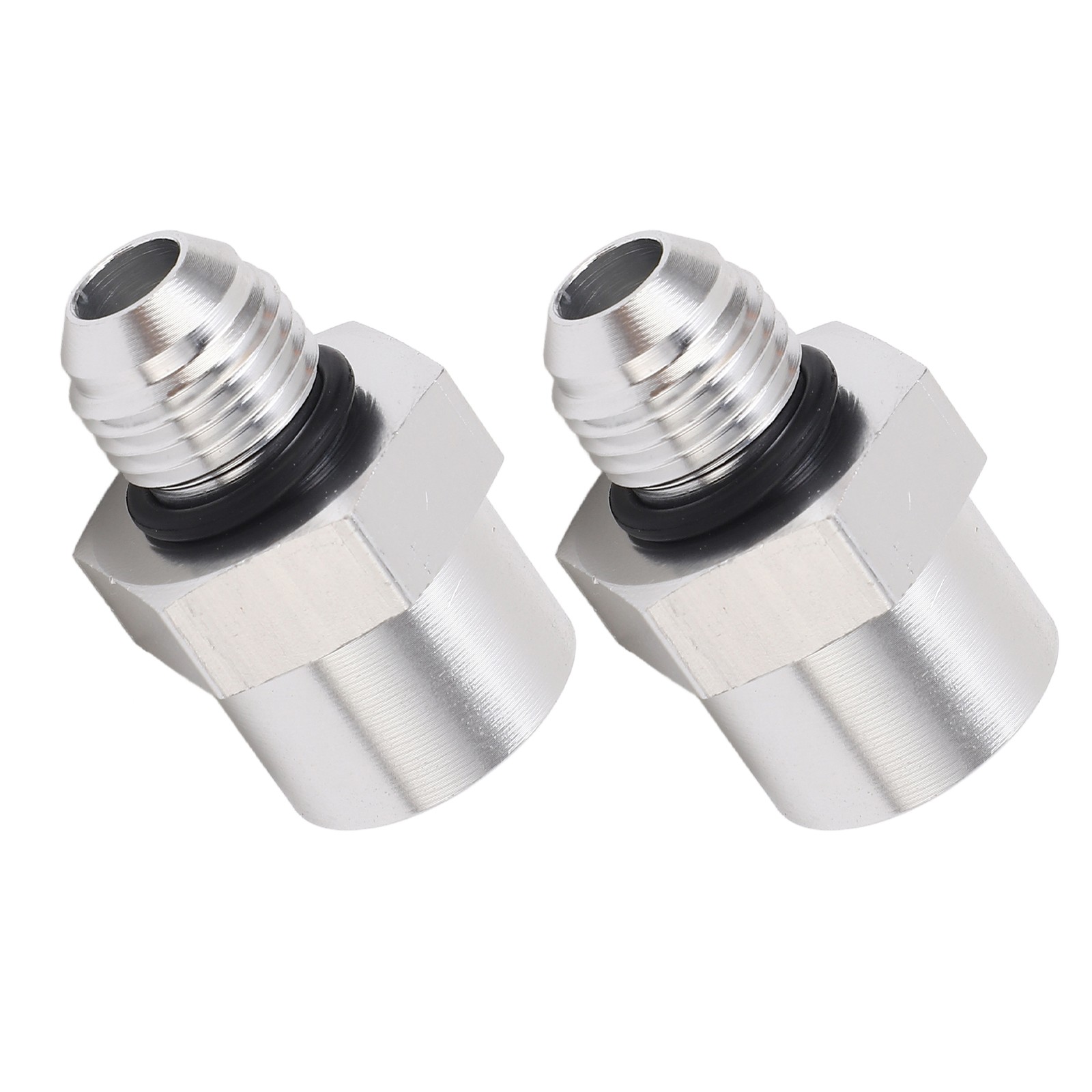 ⁺1Pair Fuel Hose Line Adapter M16X1.5 Female Thread-AN6 Male Thread Fuel Adapter
