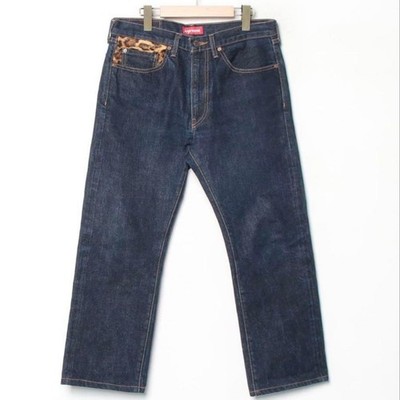 Levi's x Supreme 2012 Collab Denim Jeans Leopard Pocket Size 30