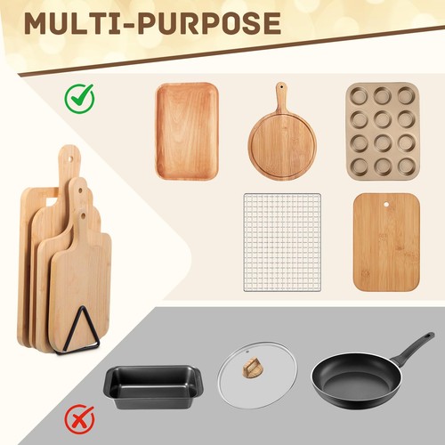 Cutting Board Organizer Triangle Cutting Board Rack Black Metal Chopping Shee... - Bild 5 von 7