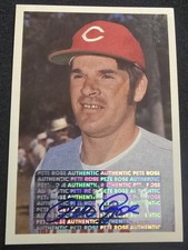 1985 Topps Renata Galasso #97 Pete Rose Autograph Auto Cincinnati Reds RIP HOF