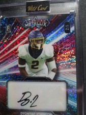 2023 Wild Card American Metallix Rookie Dyontae Johnson 2/5. rookie card picture