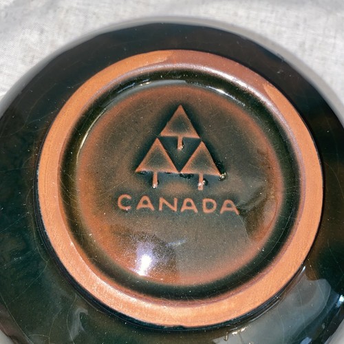 Blue Mountain Pottery Teal Blue Green Drip Glaze Fluted Bowl Nut Candy Dish 7” - Picture 2 of 4