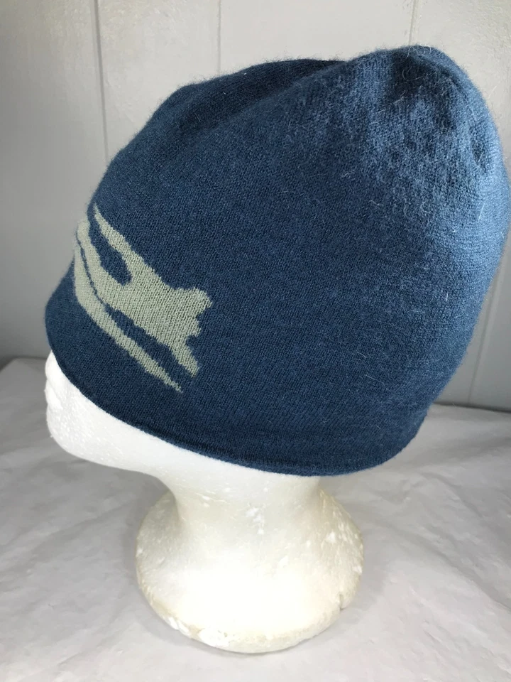 Sitka Large Logo Winter Hat Beanie Blue Fleece - Size OSFA - Image 4 of 4