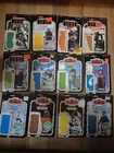 Vintage Kenner Star Wars Figure Card ROTJ & ESB  Cardback Lot of 12