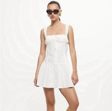 Lioness Heart Shaped Mini Dress White Size L