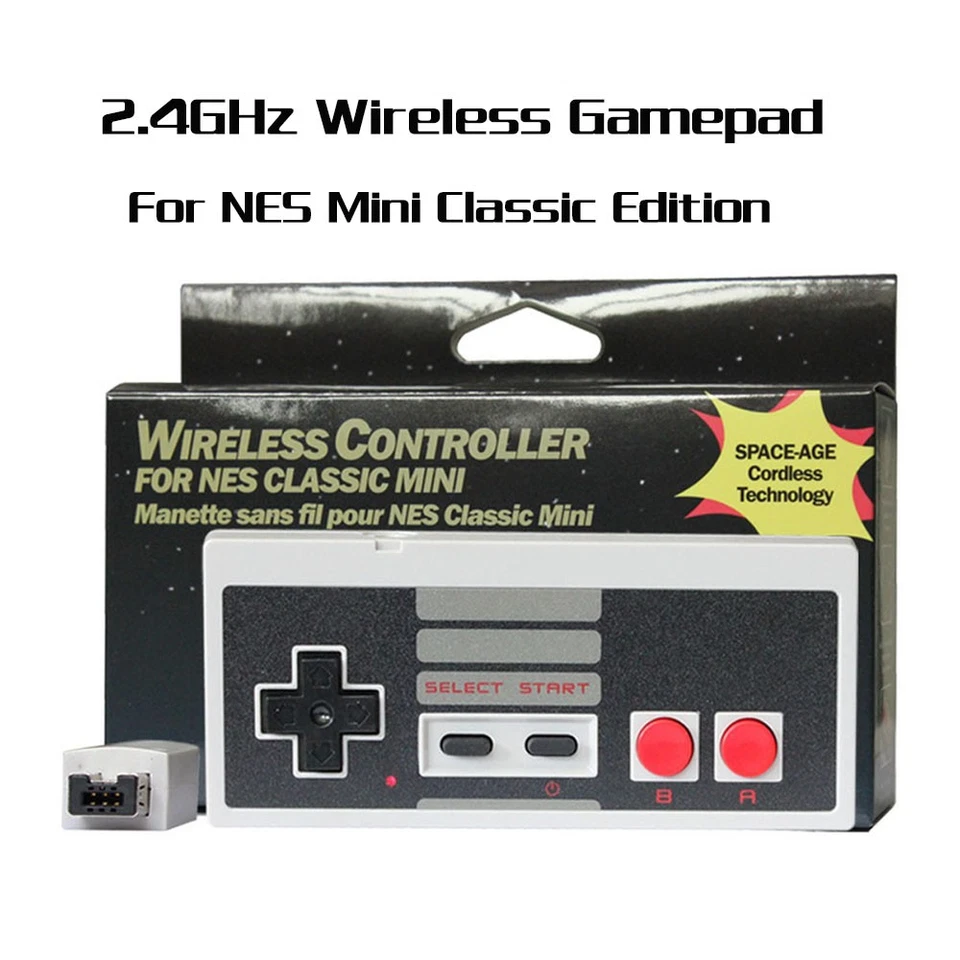 Mini Controlador Joypad Clásico Gamepad Inalámbrico Bluetooth para Nintendo USB NES