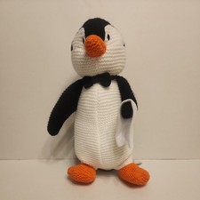 Mary Poppins Penguin Waiter Plush Disney Parks Classic Knit 10"
