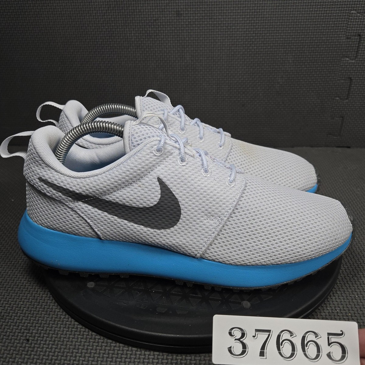 シューズ(男性用) Nike Golf Shoes Gray/Blue Nike Roshe G Golf Shoes Mens 9 Gray Blue DV1202-004 Spikeless
