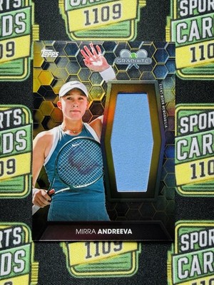 2026 Topps Graphite Tennis Mirra Andreeva Relic Gold /25 #GR-MA