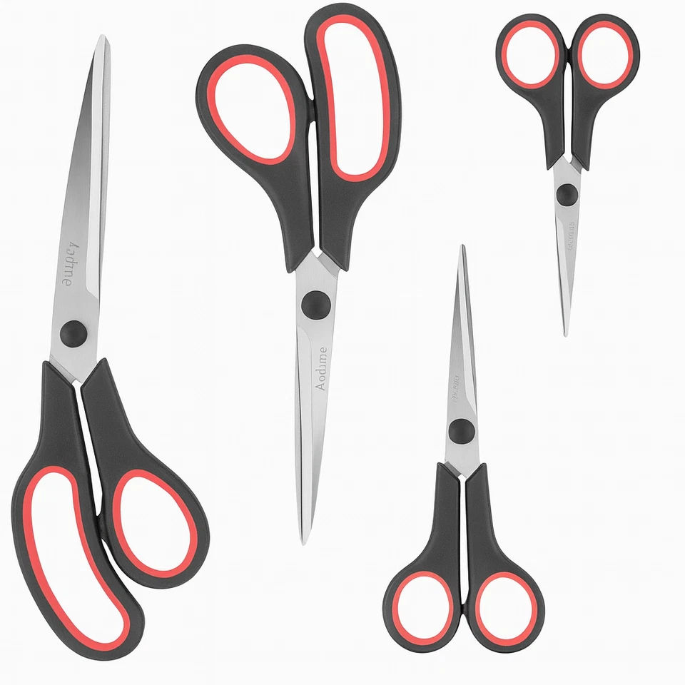 Scissors All Purpose, Titanium Ultra Sharp Scissors - Pack of 4 - image 2 of 4