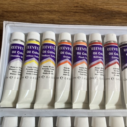 SEALED Reeves 18 Oil Paints Set (12ml Tubes) Pre owned Unused - Picture 5 of 8