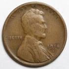 1914-S 1c Lincoln Wheat Cent - RAW - Better Date Coin / Penny