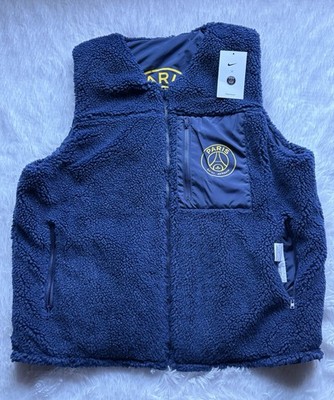 Paris Saint-Germain Nike Club+ Winterized Reversible Full-Zip Vest - Navy Size M