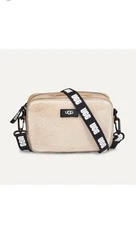 NEW UGG JANEY II CLEAR SHEEPSKIN CROSSBODY SHOULDER BAG  HANDBAG NWT retail $125