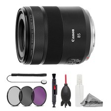 Canon RF 85mm f/2 Macro IS STM Lens - 7pc Essentials Bundle