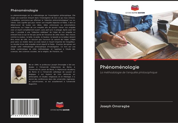 Joseph Omoregbe | PhéNoméNologie | Taschenbuch | FranzöSisch (2020)-image