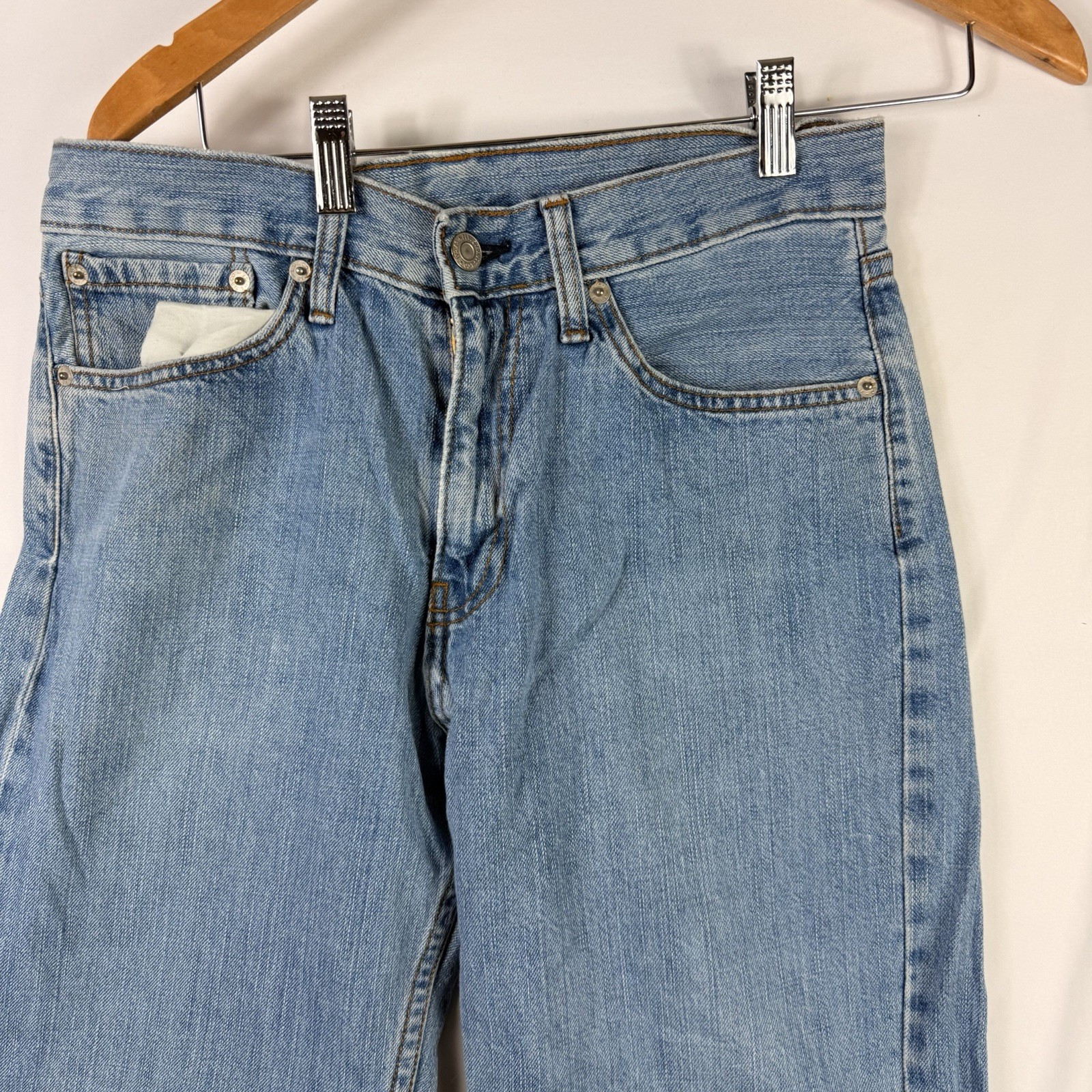 Levi's 751 Jeans Mens 30x27 Standard Fit Straight Blue Light Wash Denim image 2