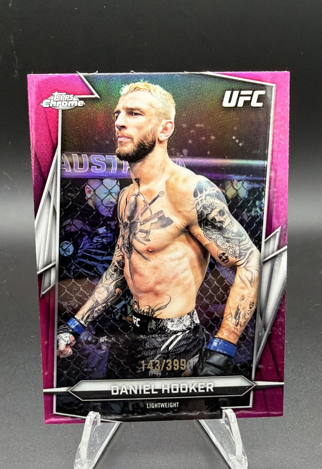 2026 Topps Chrome UFC - Daniel Hooker #152 Magenta Refractor /399
