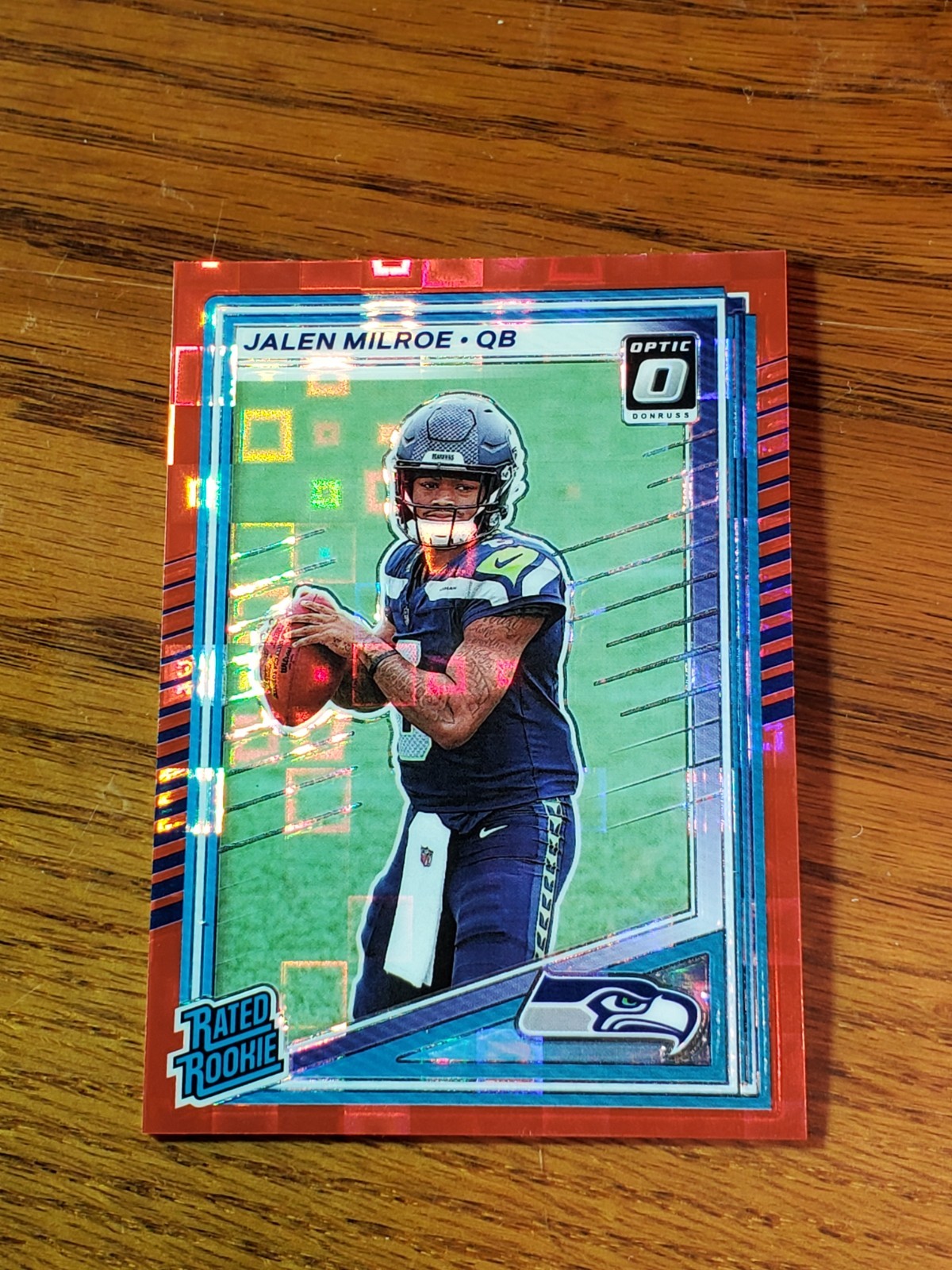 2025 Donruss Optic Preview Red Pandora Jalen Milroe Rookie #307 (RC)