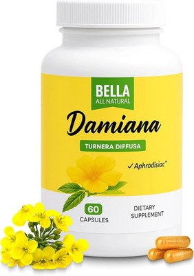 Bella All Natural Damiana, 60ct