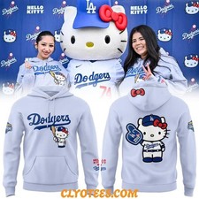 LA City Dodgerr x Hello Kitty. Hoodie SGA 26April 13 x Met Limited Gift For Fans