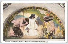 Religion by Charles S. Pearce Vintage Postcard Library of Congress