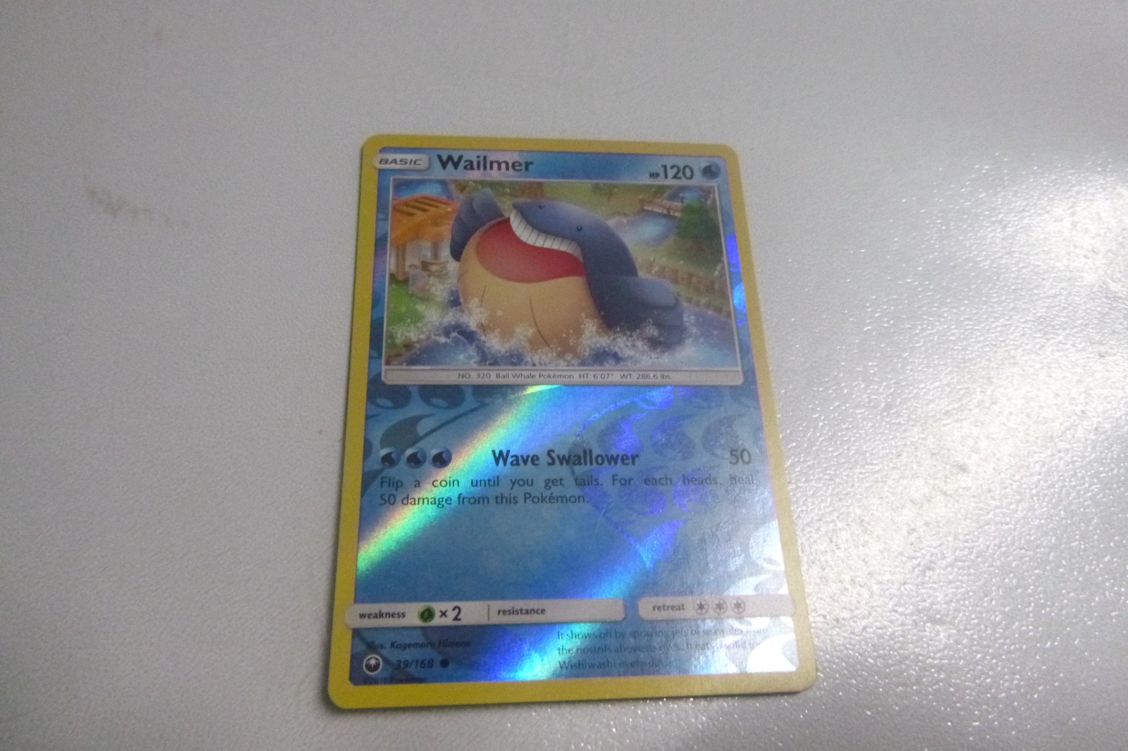 Pokemon Card Celestial Storm Wailmer Holo 39/168