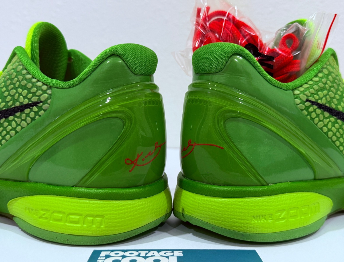 Size 9.5 - Nike Zoom Kobe 6 2010 Grinch for sale online | eBay
