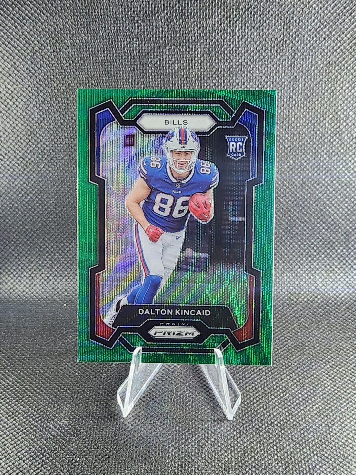 2023 Panini Prizm Dalton Kincaid RC Green Wave Rookie #308 Bills
