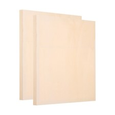 2 Pack Wood Panel Board, 12"x12" Unfinished Wood Canvas Square Wooden